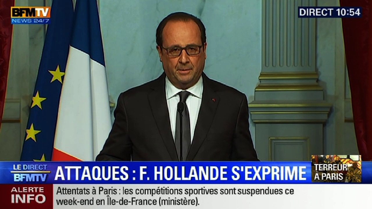 "C'est un acte de guerre" pour François Hollande