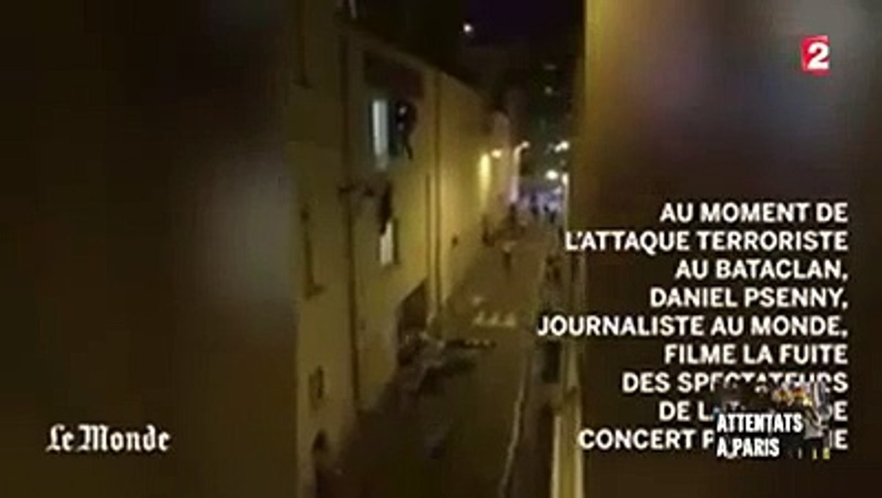 فيديو لهروب المتفرجين من المسرح وقتلهم من طرف المهاجمين
