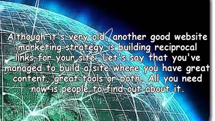 Website Marketing Strategies - Reciprocal Links