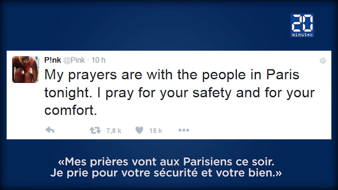 Attentats à Paris:  L'hommage des stars aux victimes