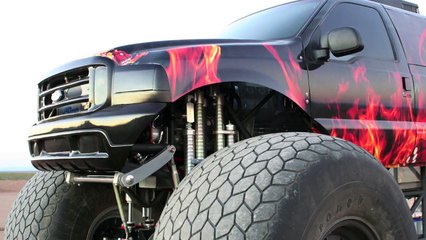 Ford F Series based Sin City Monster Stretch Truck 1 Million $ Truck