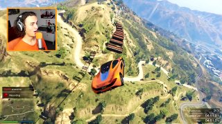 IMPOSSIBLE SKY PARKOUR RACE! (GTA 5 Funny Moments)