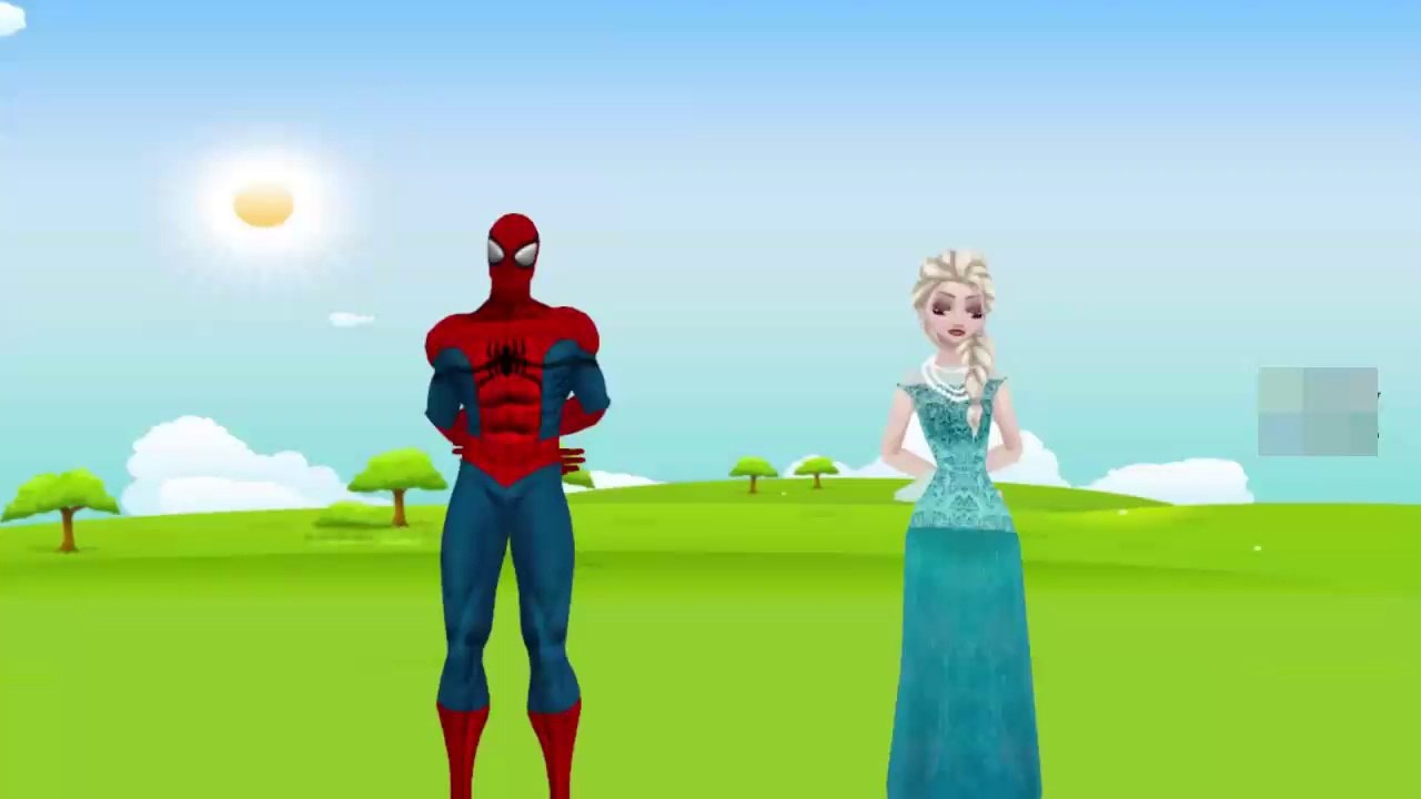 Jack And Jill Nursery Rhyme Frozen Elsa Spiderm...