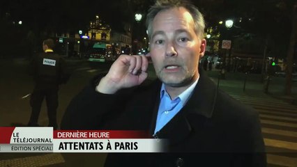 Moment de tv surréel où un journaliste décrit les explosions en direct