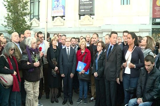 Silencio en Madrid en apoyo a las víctimas de los atentados