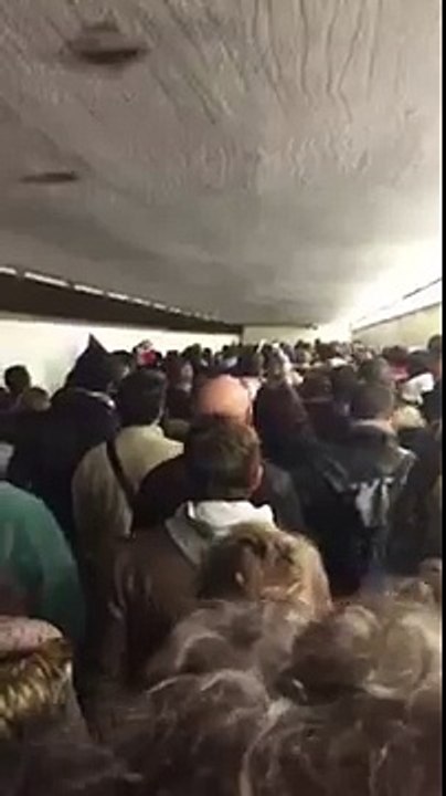 Des centaines de Français chantent la Marseillaise pendant l'évacuation du Stade de France