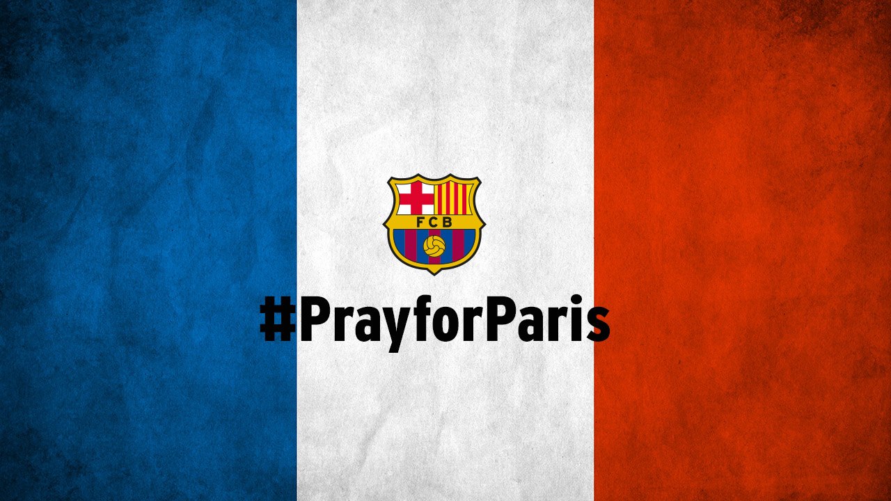 FC Barcelona #pray for Paris