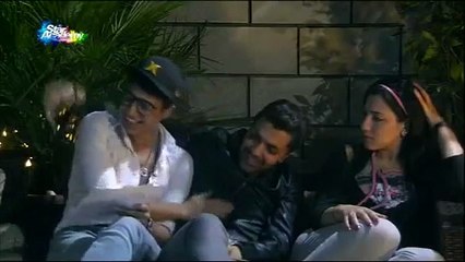 ايهاب يجلس مع دينا وعباس ويترك سهيلة وحدها