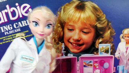 Video herunterladen: Elsa Barbie Hospital Doll Playset Toy Frozen Kids Alex DisneyCarToys & Mike The Merman Vin