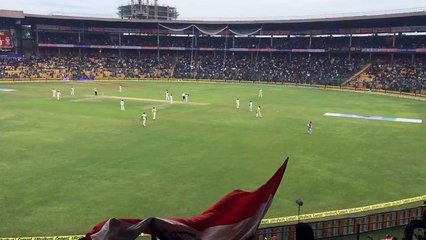 Bangalore chants "ABD" "ABD" for AB de Villiers during his 100th Test