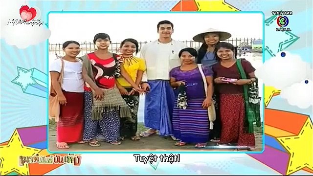 [vietsub] Nadech hớp hồn các cô gái Myanmar, rủ Yaya mừng sinh nhất bố - MMBT 091115