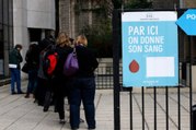 'I'm here to give my blood to people in need': Paris residents donate blood