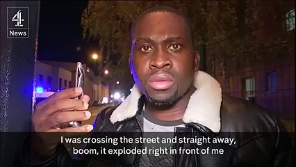 Mobile phone saved his life during the Paris attacks last night.