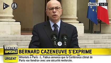 Attentats : Bernard Cazeneuve détaille le dispositif de sécurité