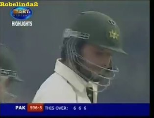 Shahid Afridi Crazy 24 in 4 balls vs Harbhajan