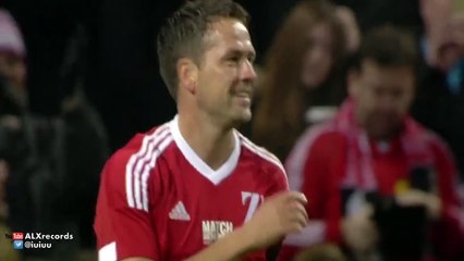 Michael Owen Goal Beckham Team vs Zidane Team 2-0 (Charity Game) 2015