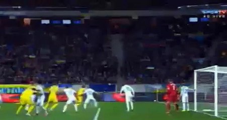 Samir Handanovic Big Save | Ukraine vs Slovenia 14.11.2015 HD