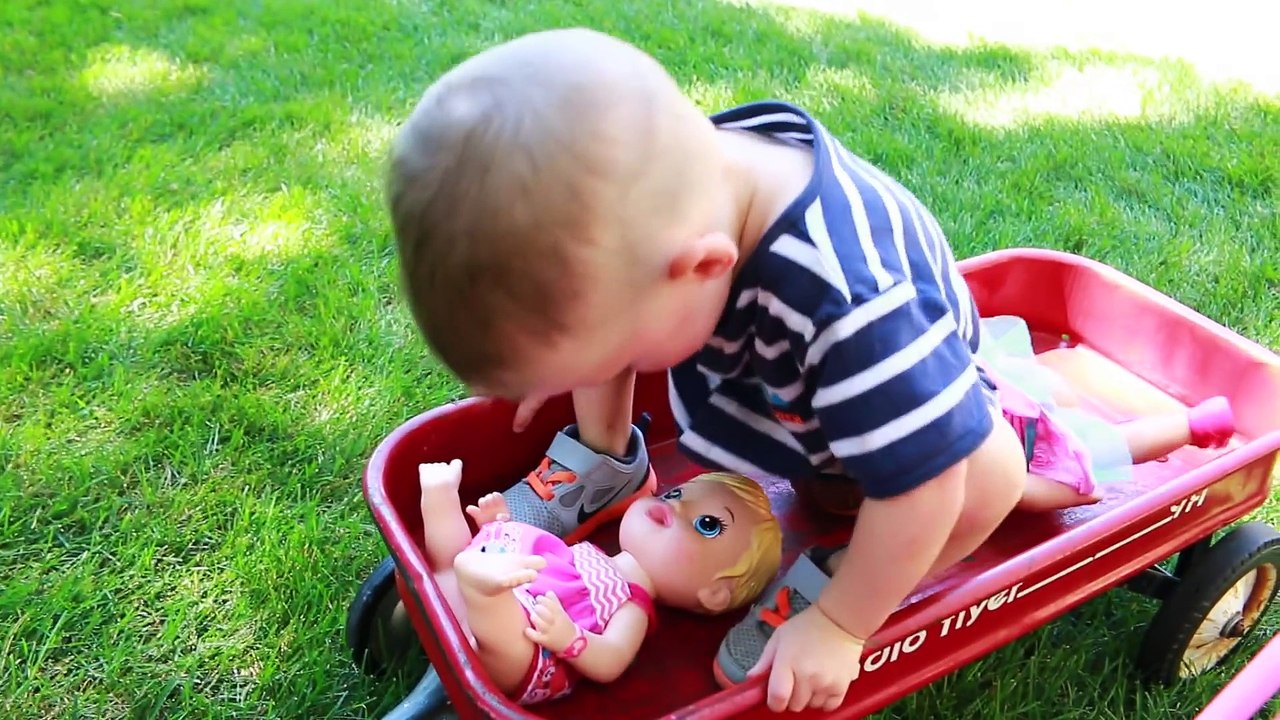 Baby Alive BABY ATTACK 6 Worlds Biggest CRAZY Wild Baby Stroller CRASH Baby Alive Boo Boo Doll