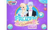 FROZEN WEDDING Rush Game Elsa and Jack Frost Baby Disney Princess Cartoon NEW Video For Gi