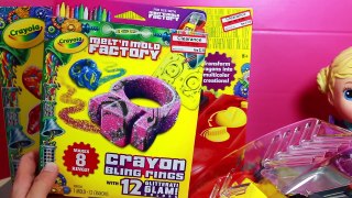 Crayola Melt N Mold Factory DIY RINGS For BABY Alive Dolls TOY FAIL Rainbow Crayon Maker M