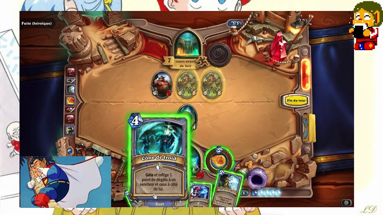 Hearthstone Héroique Fuite du temple (mage froid)