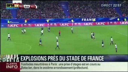 لاحظ ردة فعل باتريس ايفرا لحظة ‫#‏انفجارات_باريس‬