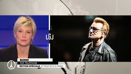 Bono, poignant dans Le Grand Journal - Le Grand Journal du 14/11/2015