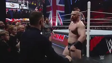 a guy from audince slaps wrestler