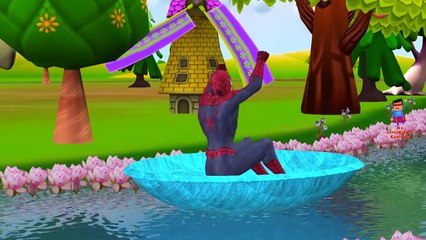 Spiderman Row Row Row Your Boat Song | Most Popular Children Rhymes Song