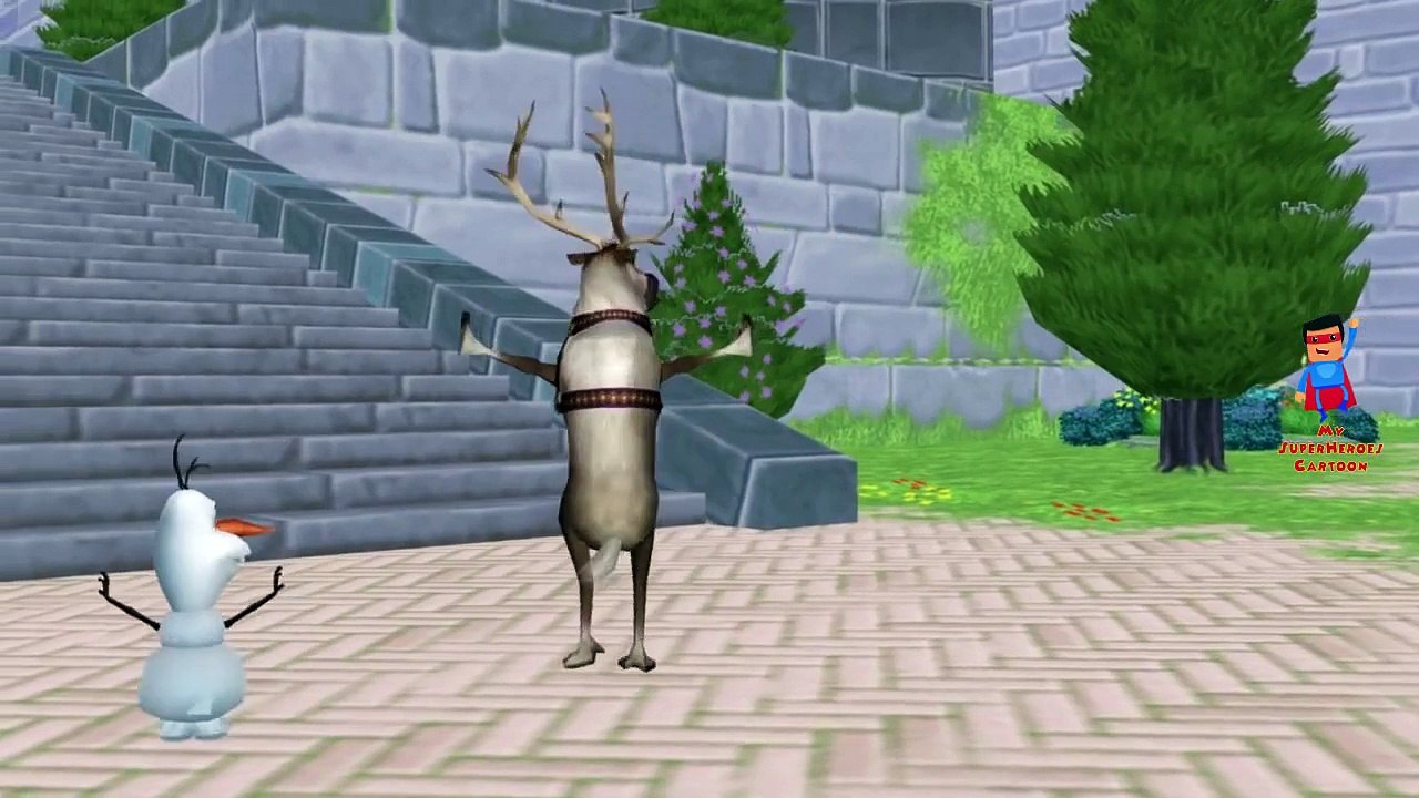 Frozen Elsa Cartoon Singing Hokey Pokey Dance For Children And If You Are Happy And You Kn