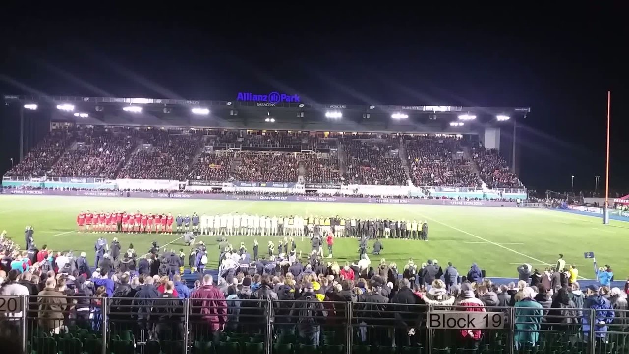 Rugby - Coupe d'Europe - Saracens-Toulouse : la minute de silence