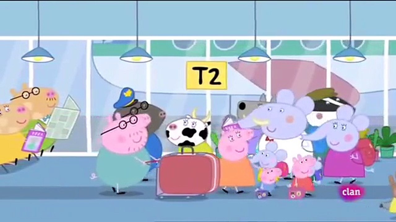 Peppa pig Castellano Temporada 4x36 De vacaciones en avión