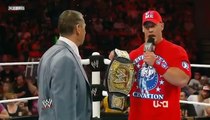 John Cena Makes Vince Re Instate CM Punk Raw 7/4/11