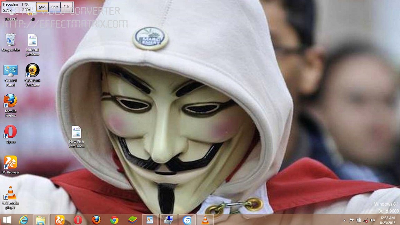 How to Hide full computer partion