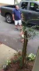 Little Boy Telling His Father How Much He Loves Him Before He Heads Off To Work