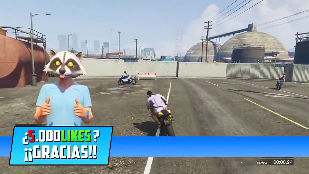VOY A TOPE!! NO ME CAIGO!! - Gameplay GTA 5 Online Funny Moments (Carrera GTA V PS4)