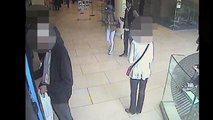 RAW: CCTV Catches Moment Distraction Thieves Steal Old Mans Bank Card As He Uses Cash Mac