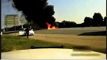 RAW: Dashcam Captures Moment Fatal Plane Crash on Atlanta Highway