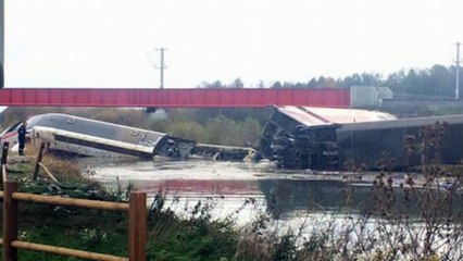 French high-speed train derails & catches fire near Strasbourg