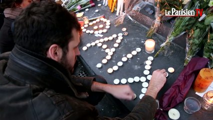 Attentats à Paris : rassemblement spontané Place de la République