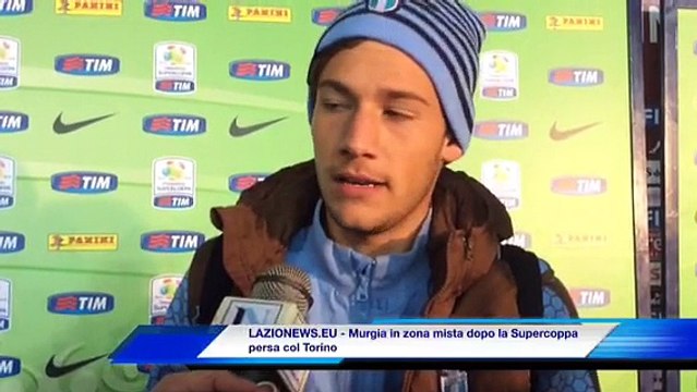 14.11.15 - Murgia in zona mista dopo la sconfitta in Supercoppa con il Torino