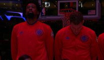 un moment de silence et la Marseillaise jouée au Staples Center