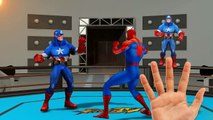 Hulk Vs Spiderman Vs Captain America Vs Ironman Cartoons Finger Family Children Nursery Rhymes 3D