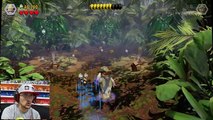 Lets Play LEGO Jurassic World Part 4: RAPTOR SCARE CAM ATTACK! (RESTORE POWER LEVEL GAMEPL