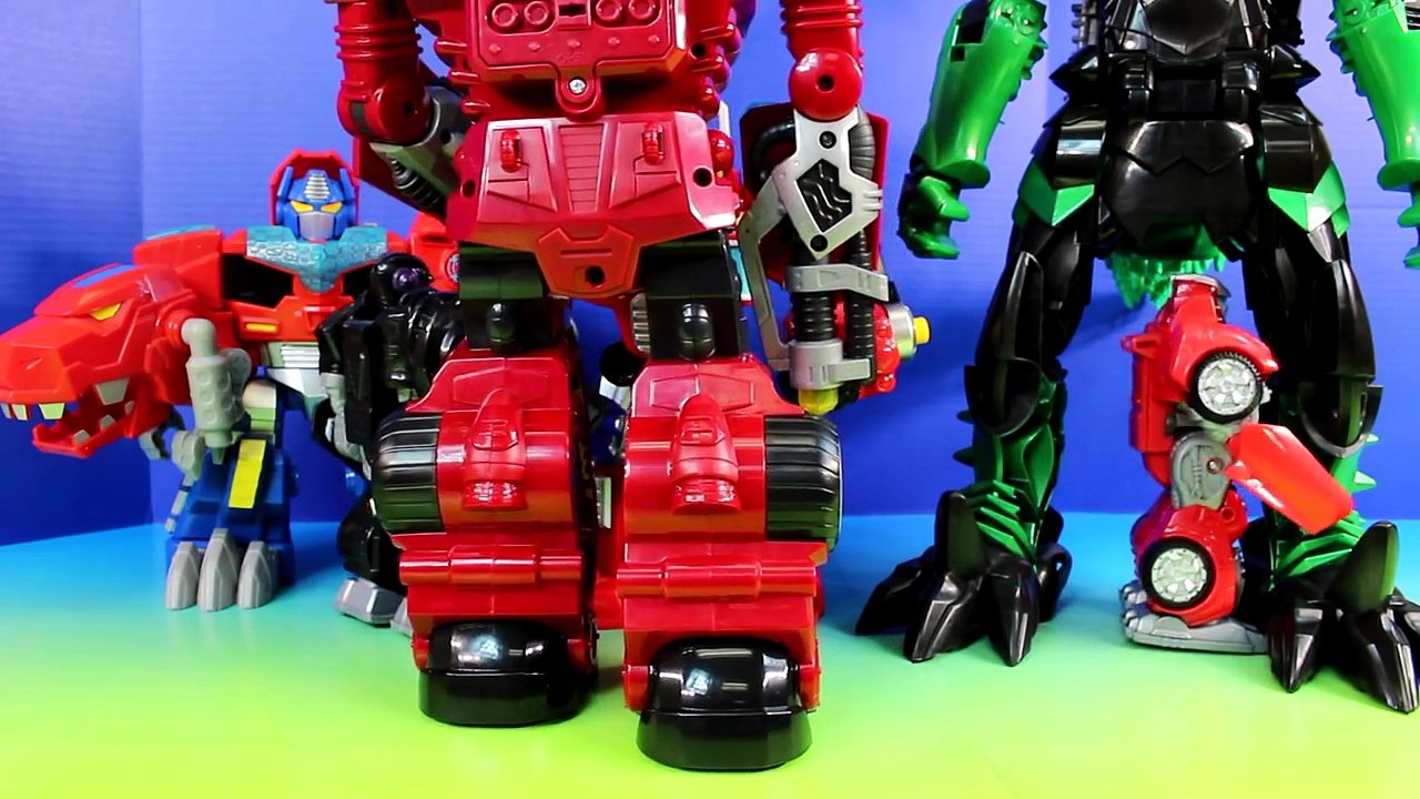 Transformers Robots In Disguise Stomp & Chomp Grimlock Optimus Prime Heatwave Battle Mars