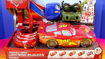 Tải video: Disney Pixar Cars Design & Drive Lightning McQueen Piston Cup World Grand Prix Radiator Sp