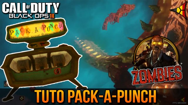 Débloquer le PACK A PUNCH pour améliorer son arme - Tuto zombie Shadows of Evil BO3 | FPS Belgium
