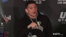 Nick Diaz Chases Georges St. Pierre Around Hotel