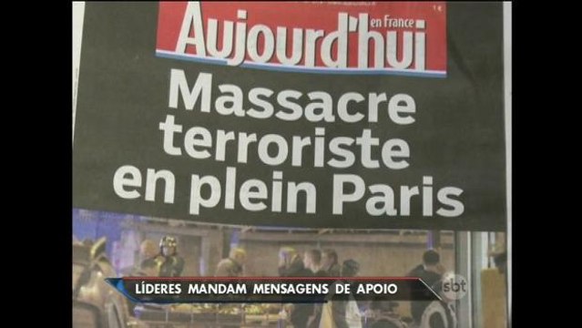 Líderes mundiais enviaram mensagens de solidariedade para a França