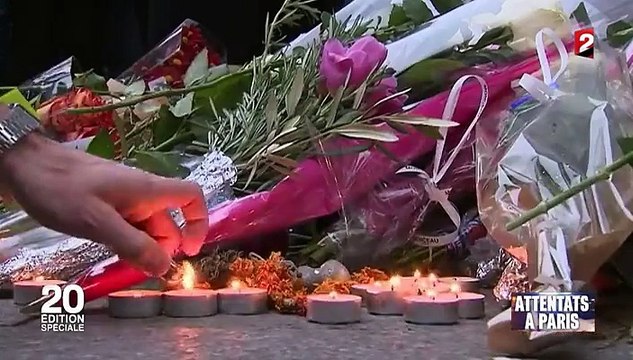 Attaques à Paris : émotion très vive sur les lieux des attentats